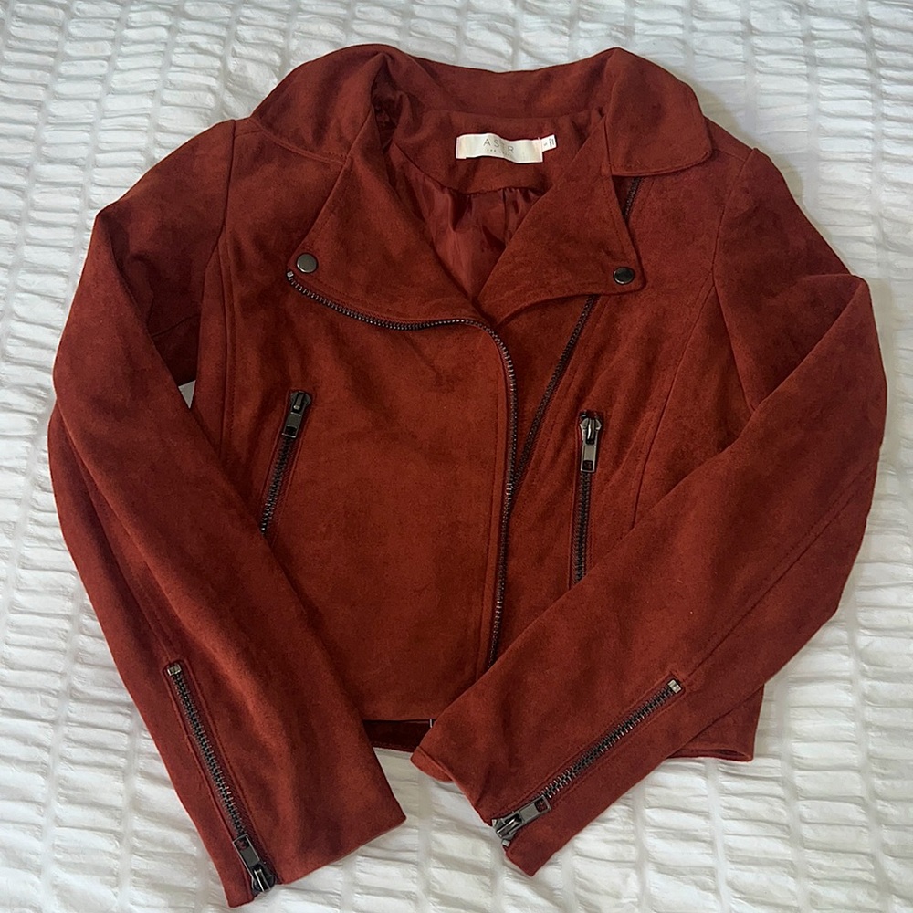 Burt red outerwear jacket. Size S “ASTR the label” fashion jacket